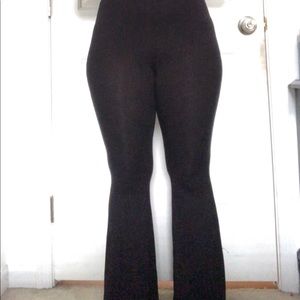 Black flare pants